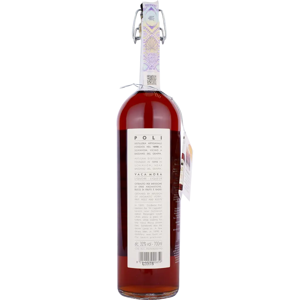 Ликер Poli Liqueur Vaca Mora Amaro, 32%, 0,7 л - фото 2
