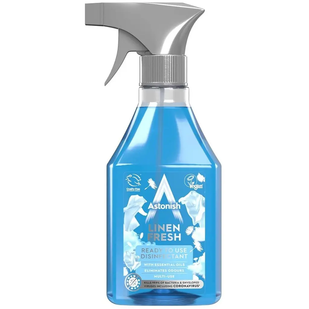 Універсальний дезінфікуючий очищувач Astonish Linen Fresh 550 мл