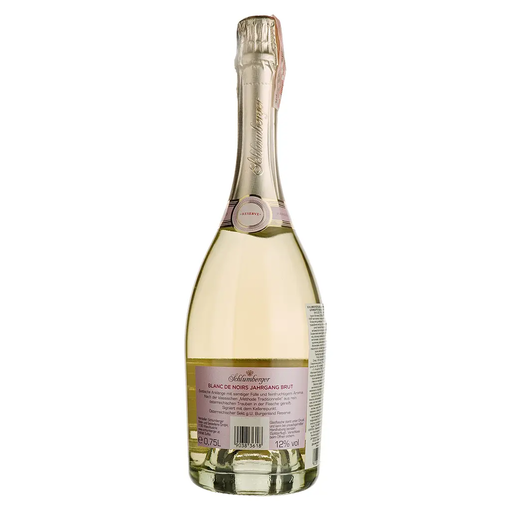 Ігристе вино Schlumberger Reserve Blanc de Noirs Brut, біле, брют, 12%, 0,75 л - фото 2