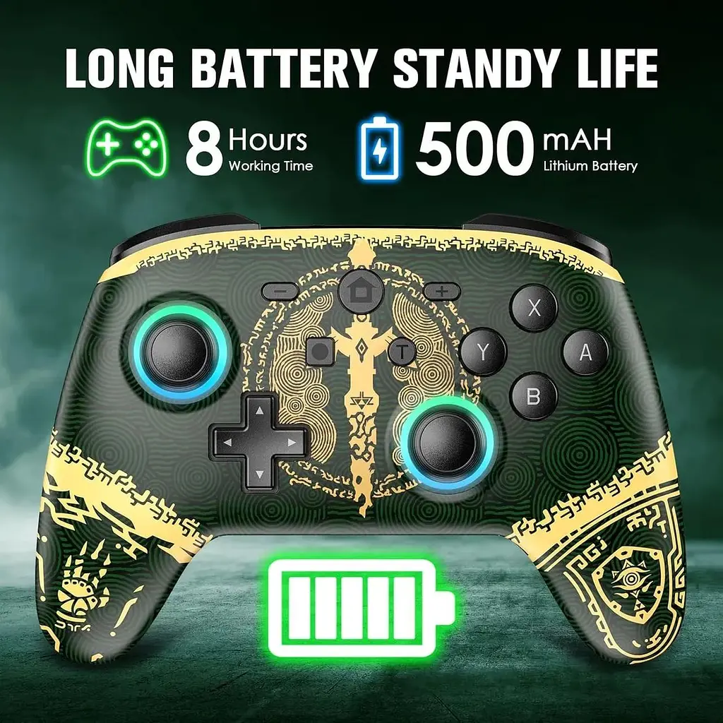 Джойстик Switch Pro Controller сумісний з Nintendo Switch/Switch Lite/Switch OLED, 7 кольорів - фото 6