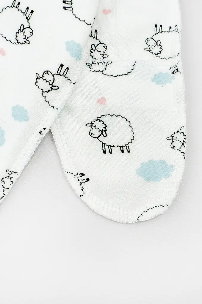 Чоловічок для новонароджених Cute Lambs зі швами назовні - фото 2