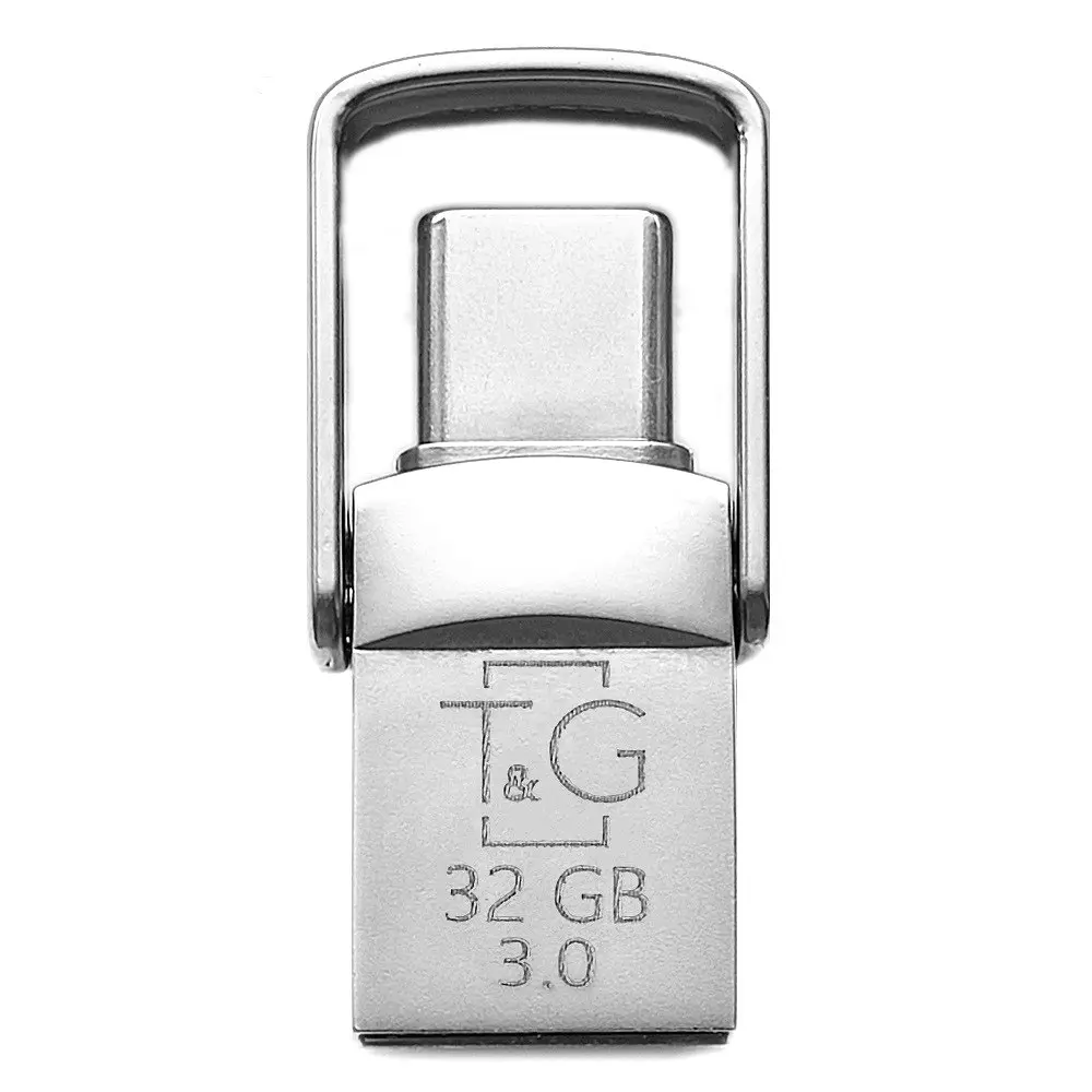 Флеш накопичувач USB 32Gb T G Metal TG104, сріблястий, Type-C/USB 3.0 (TG104TC-32G3)