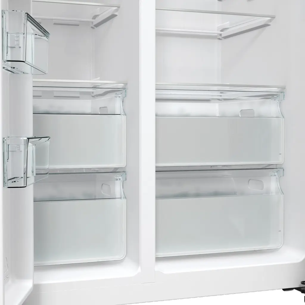 Холодильник Gorenje SBS, 179х70х92см, 2 двері, 376(190)л, А++, NF+, Інв., Зона св-ті, диспенсер, генератор льоду, Зовн. Диспл, нерж - фото 6