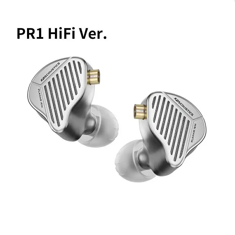 Провідні навушники KZ PR1 HiFi з мікрофоном silver - фото 3
