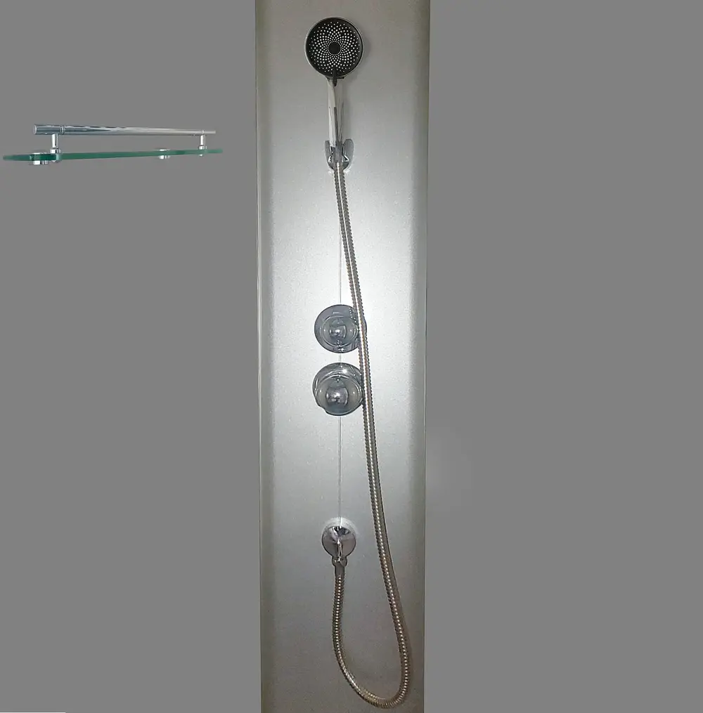 Душовий бокс без гідромасажу Mixxus Strong SB01-90x90x215-FB Satin з високим піддоном MI6884, Хром матовый, матовий, хром матовий - фото 2