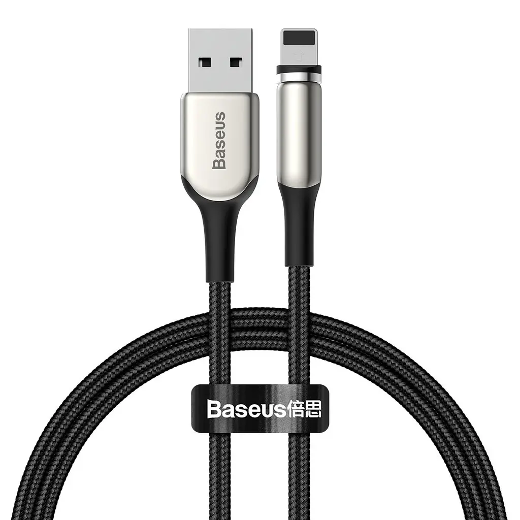 Кабель Baseus Zinc Magnetic USB - Lightning магнитный наконечник 1 метр CALXC-H01 - фото 2