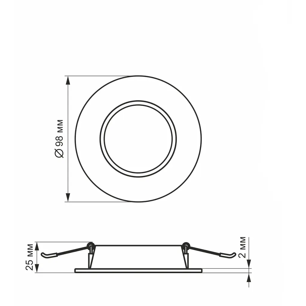 Світильник Videx LED 4W 5000K 220V (VL-DLBR-045) - фото 5