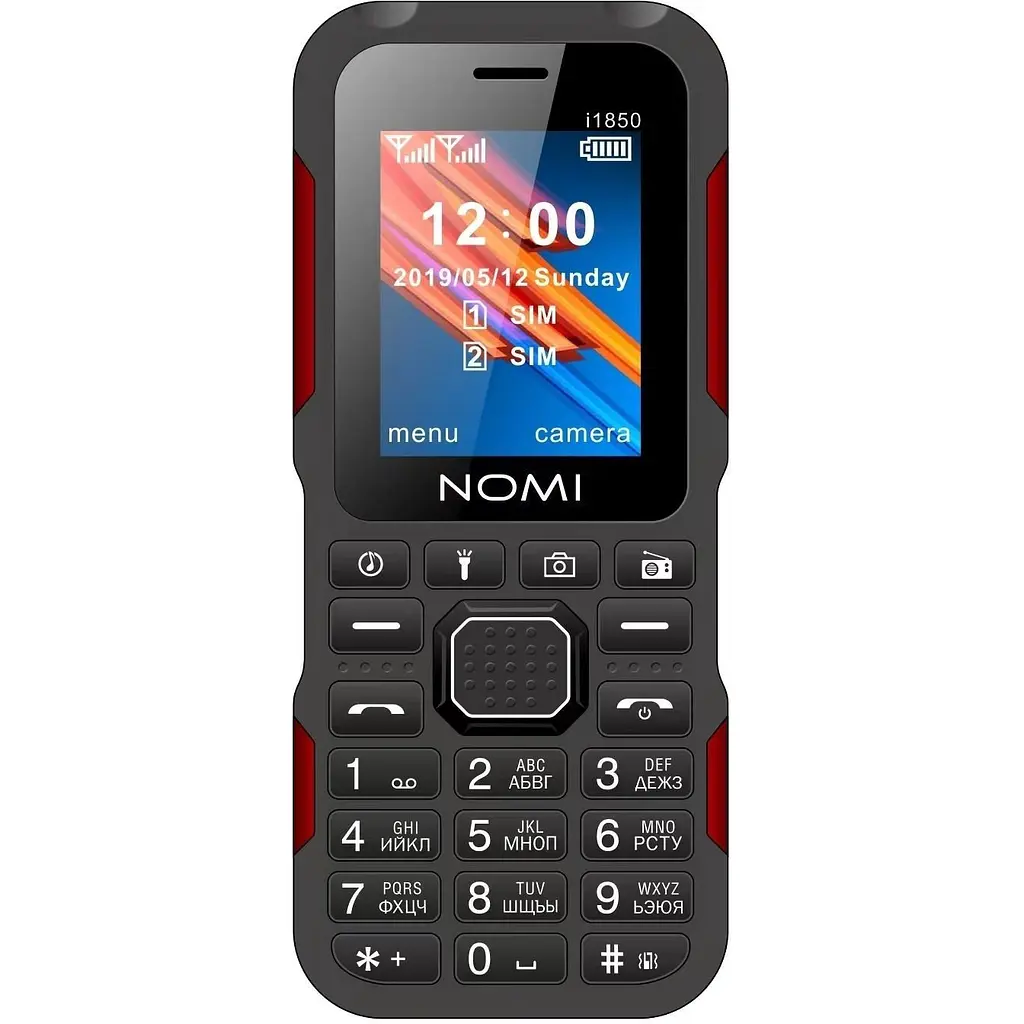 Мобільний телефон Nomi i1850 Black-Red UA UCRF
