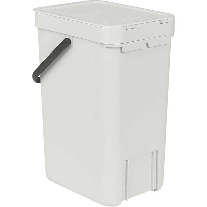 Ведро мусорное Brabantia Sort&Go 12 л светло-серое (213281) - фото 3