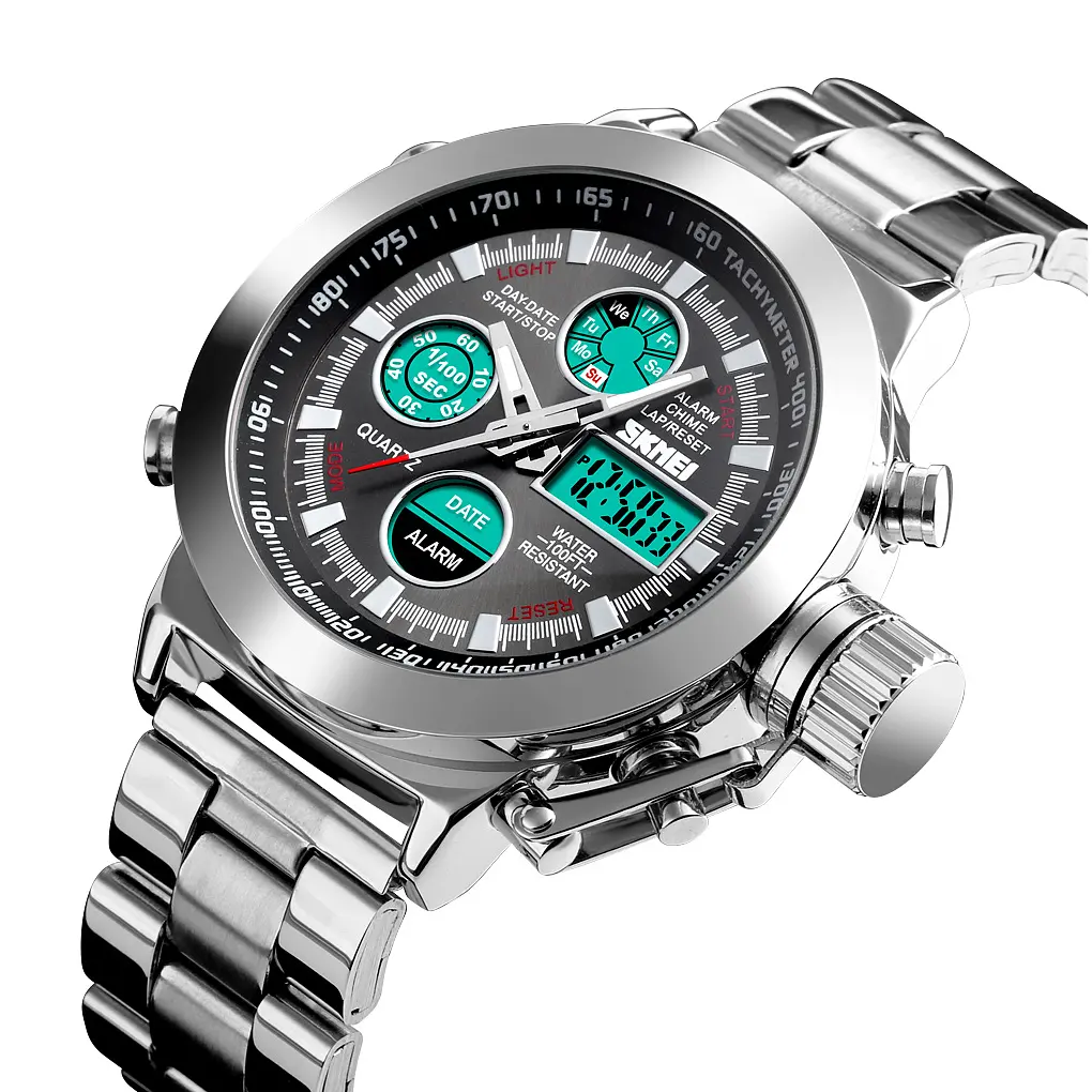 Чоловічий наручний годинник 1515SI Silver Skmei acs0030706 - фото 3