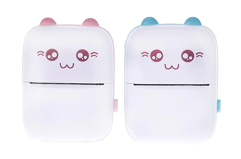 Портативний дитячий міні-термопринтер бездротовий Portable Mini Printer C9/SK52-4, 2 кольори, в коробці 9х12х4,6см - фото 3
