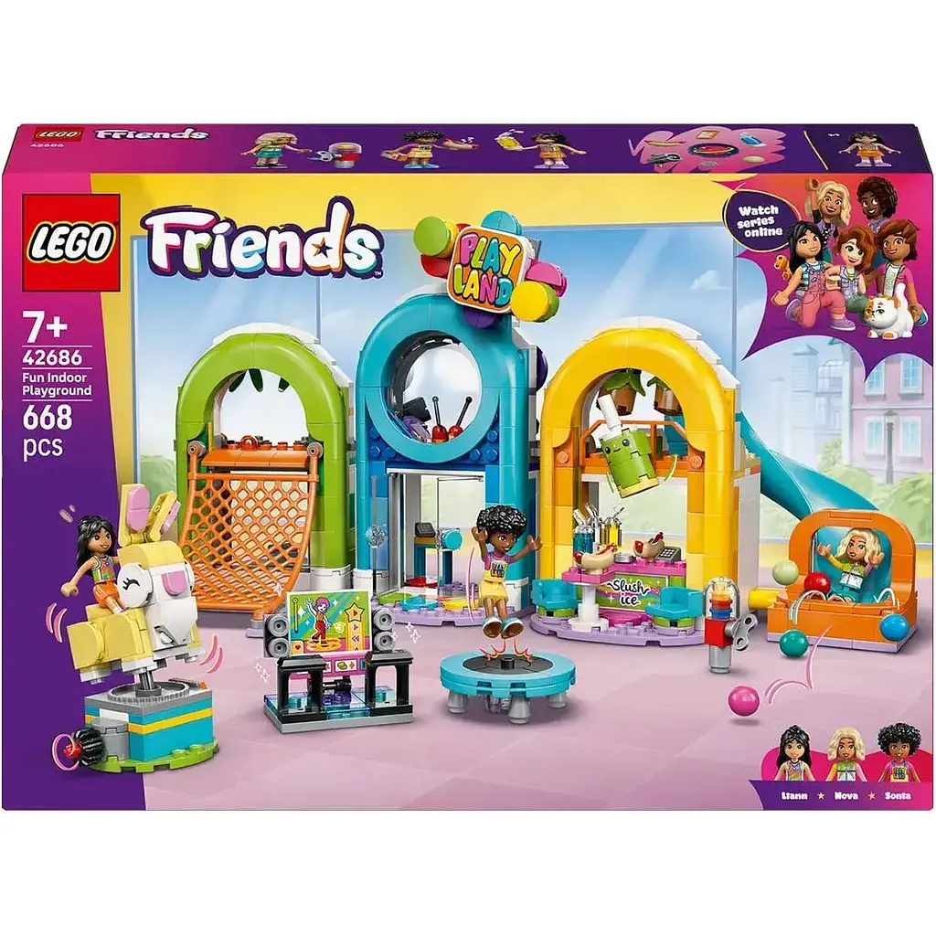 Уцінка. Конструктор LEGO Friends Веселий критий ігровий майданчик 668 деталей(42686)