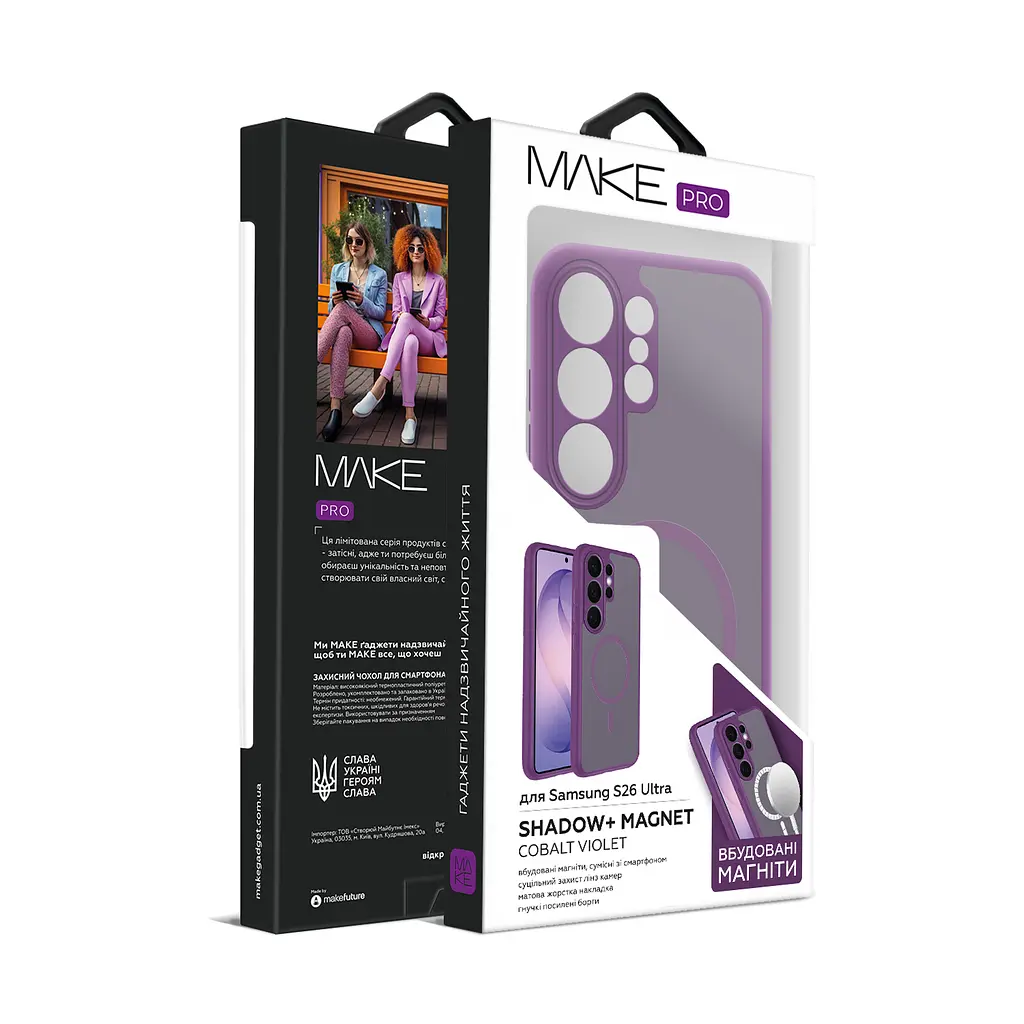 Чохол MAKE Samsung S26 Ultra Shadow+ Magnet Cobalt Violet - фото 2