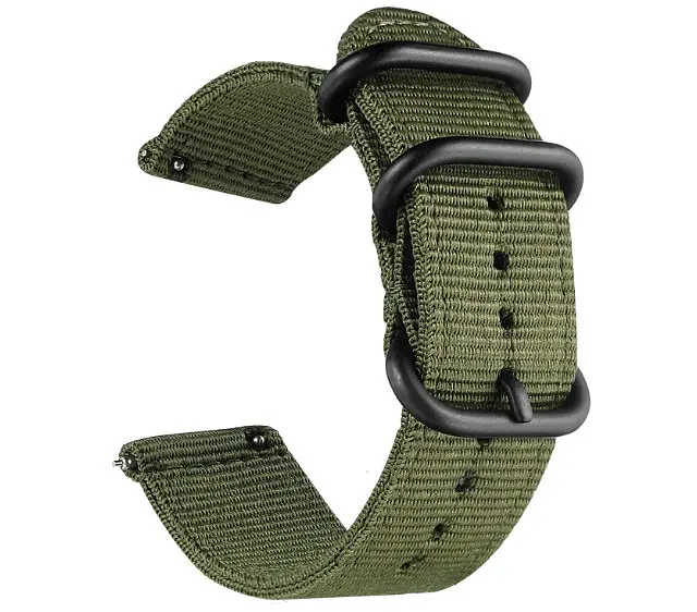 Нейлоновий ремінець Primo Traveller для годинника Asus ZenWatch 2 (WI501Q) Army Green - фото 2