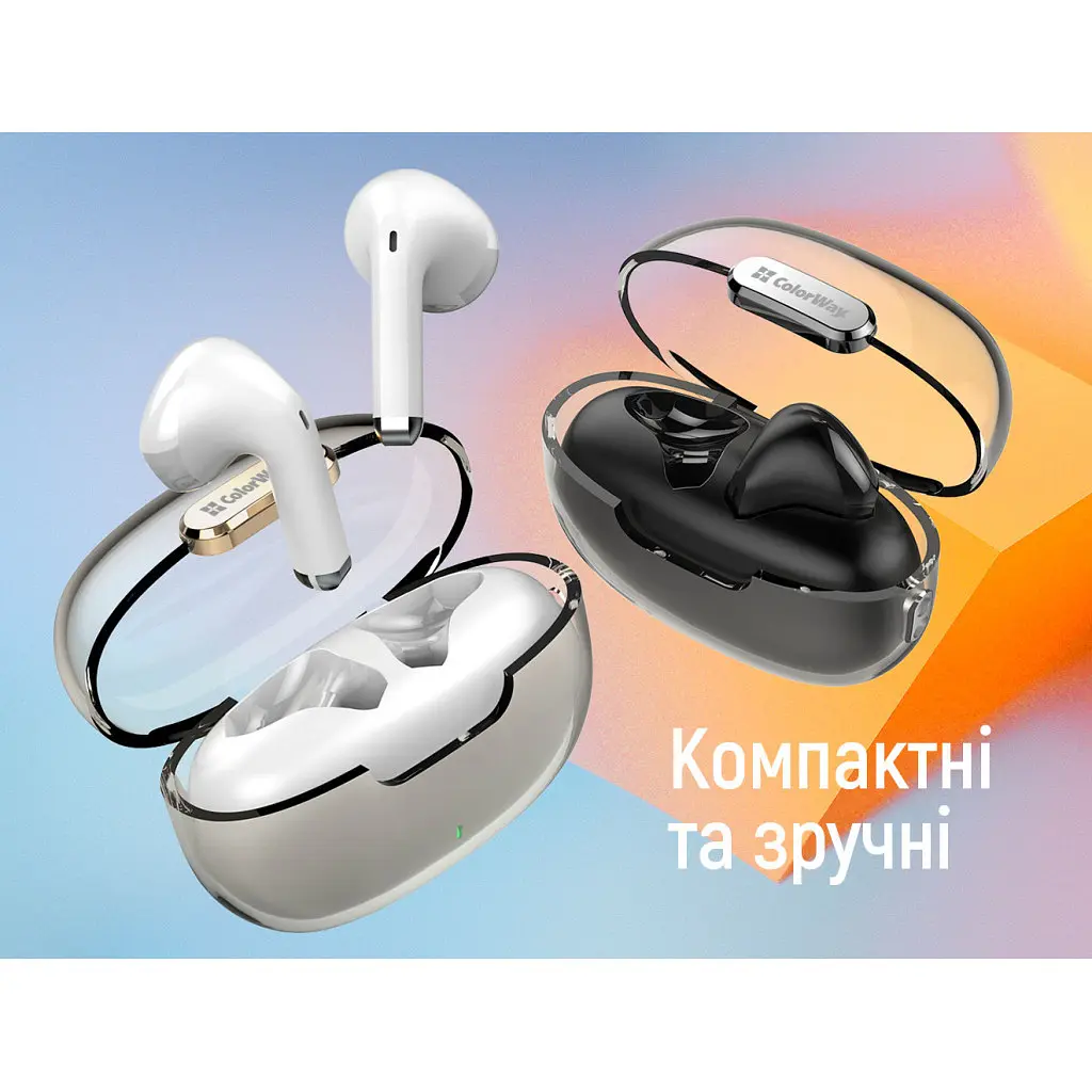 Навушники ColorWay Slim TWS-2 Earbuds Black (CW-TWS2BK) - фото 5