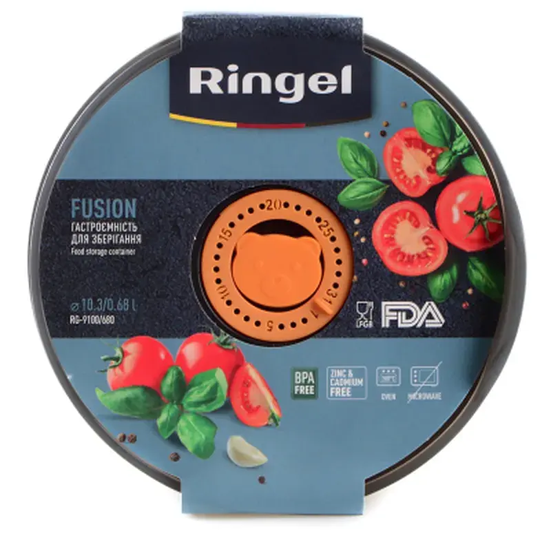 Харчовий контейнер Ringel Fusion круглий нержавіюча сталь 680 мл (RG-9100/680) - фото 5