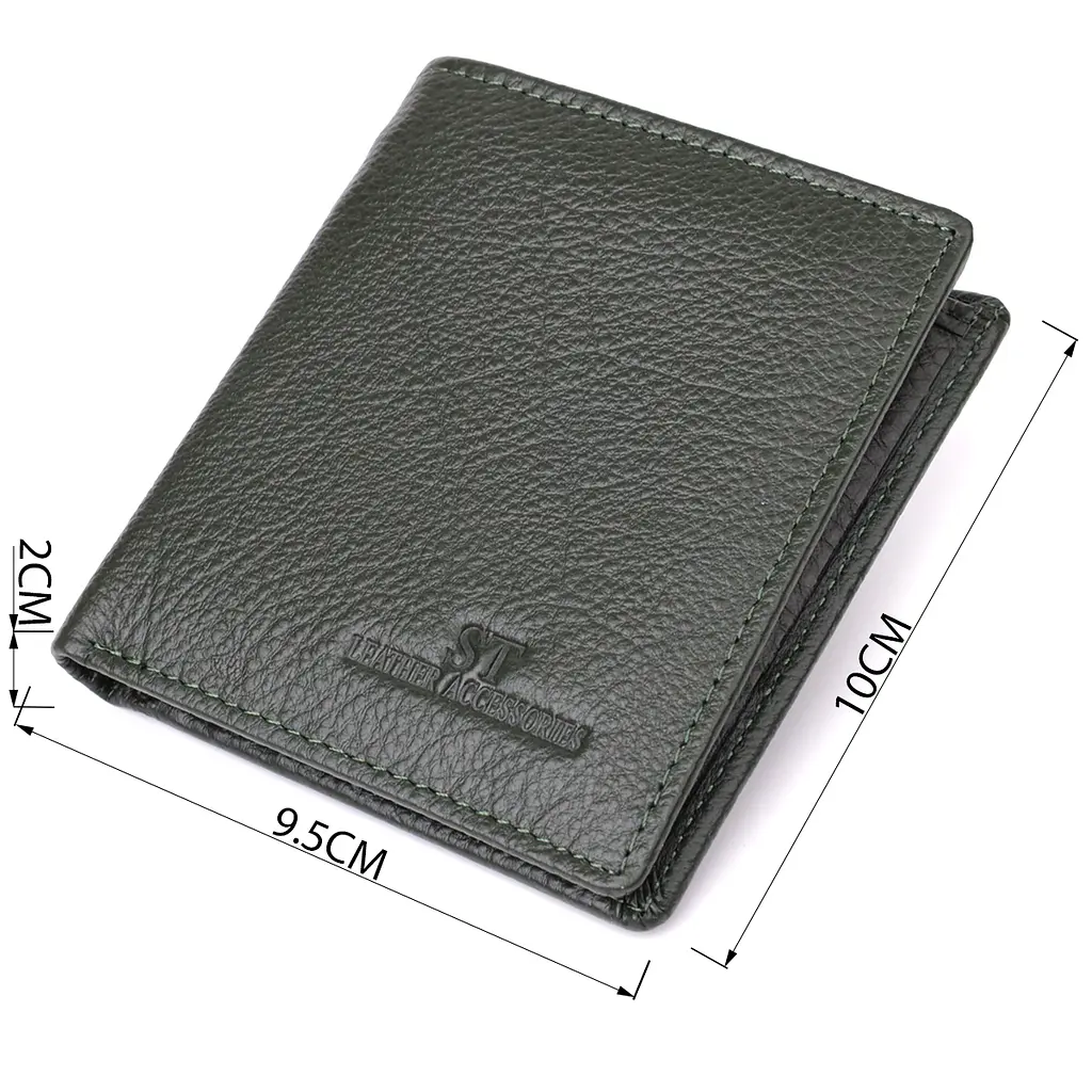 Женский кошелек на магните из натуральной кожи ST Leather 9.5х10х2 см acs0029654 - фото 3