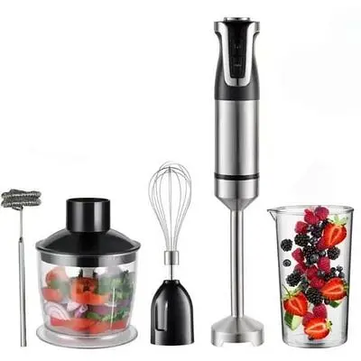 Блендер Zepline ZP-073 подрібнювач міксер багатофункціональний занурювальний 5в1 1500 Вт чорний - фото 3