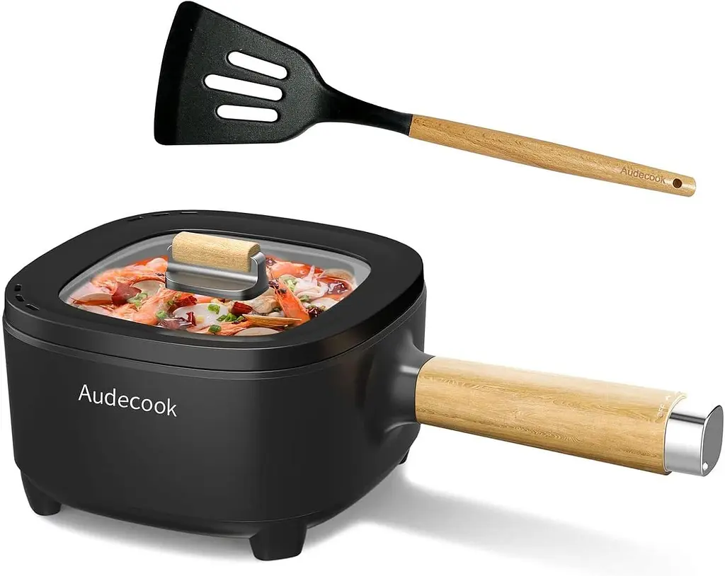 Кастрюля электрическая многофункциональная Audecook WD-1020B с пароваркой и антипригарной сковородой - фото 2