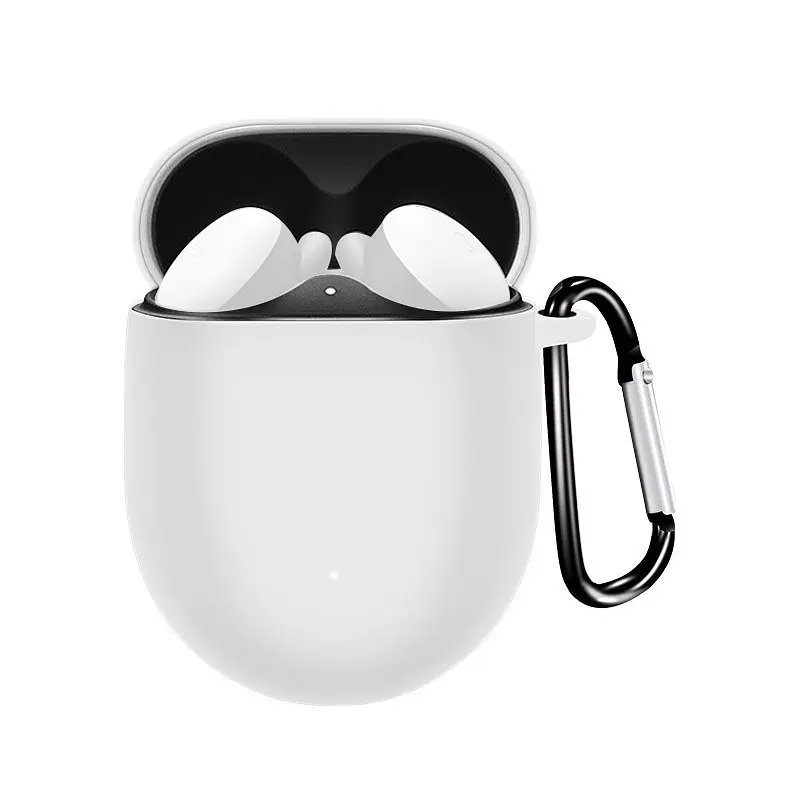 Чохол-накладка DK Silicone Candy Friendly з карабіном для Google Pixel Buds A (011407) (white) - фото 2