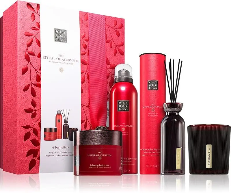 Набір The Ritual of Ayurveda (sh/gel 200ml + b/cr 200ml + candle 140ml + Aroma diffuser 70ml)