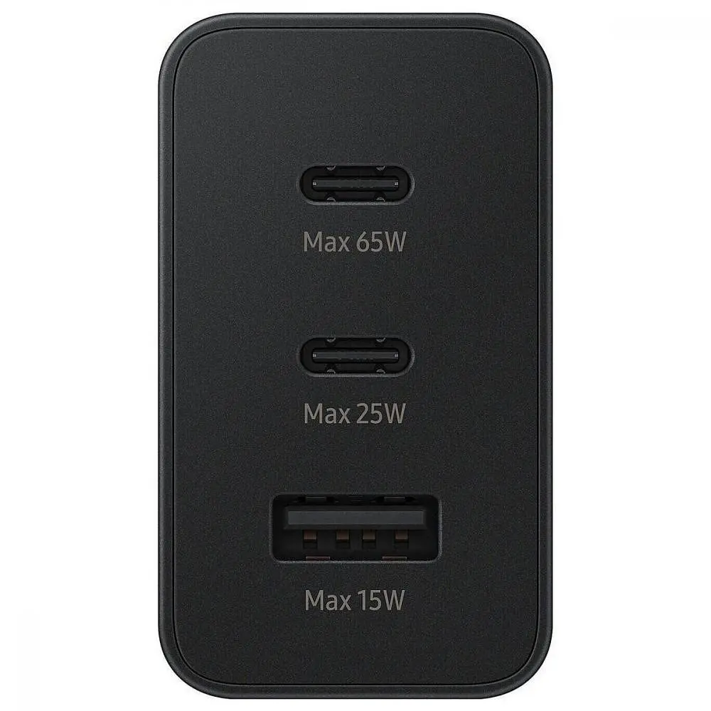 Зарядное устройство Samsung 65W Power Adapter Trio w/o cable Black (EP-T6530NBEG) - фото 9