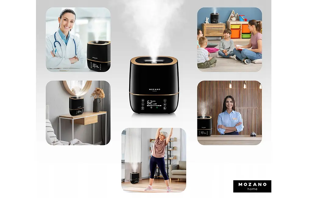 Зволожувач повітря Mozano Ultrasonic Air 5L з аромотерапією Black - фото 10