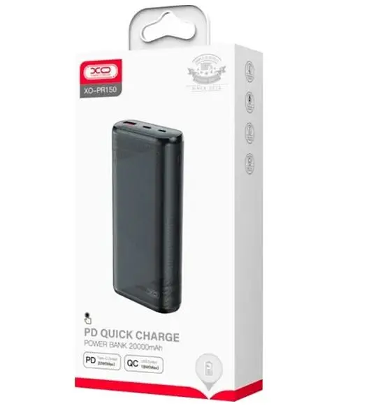 Повербанк XO PR150 20W 20000 mAh Black - фото 3