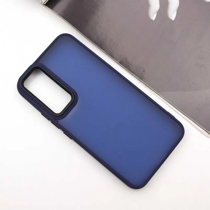 Чохол TPU+PC Lyon Frosted для Samsung Galaxy S25 FE Navy Blue - фото 2