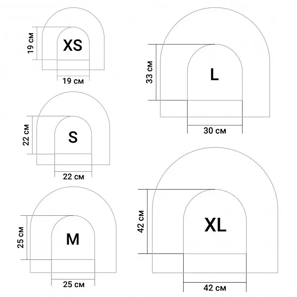 Будиночок-лежанка для собак і котів BronzeDog Hutka сірий 70×70×70 см 2542 - фото 2