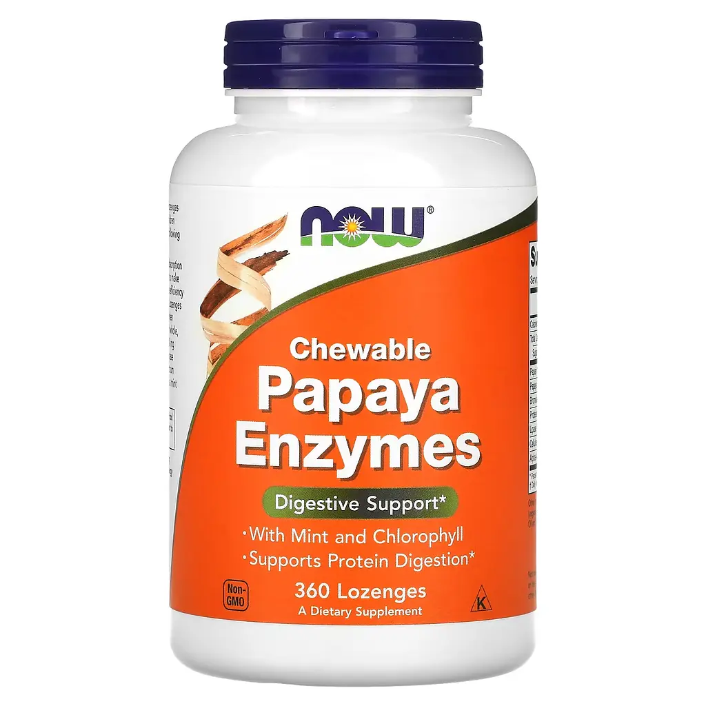 Підтримка травної системи з ферментами папаї Papaya Enzyme Chewable - 360 жувальних таблеток