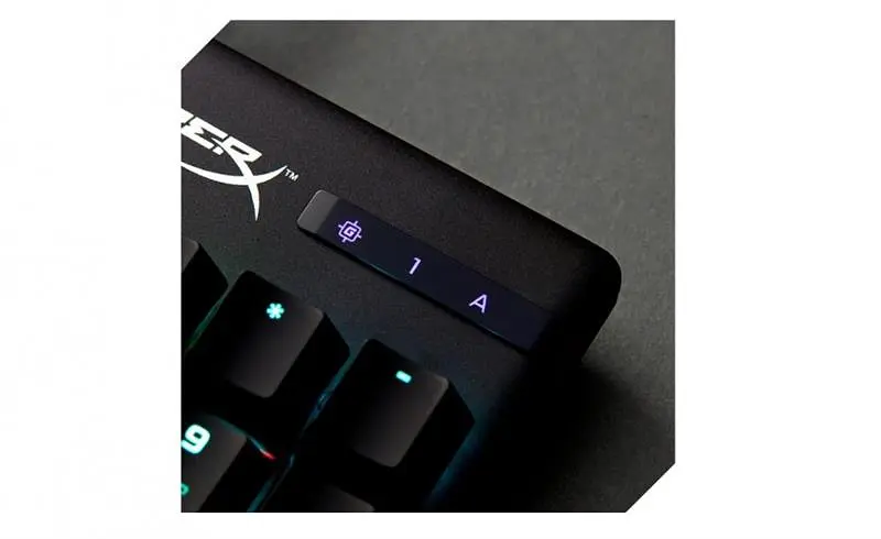 Клавіатура HyperX Alloy Origins Red RGB PBT ENG/RU Black (639N3AA) - фото 6