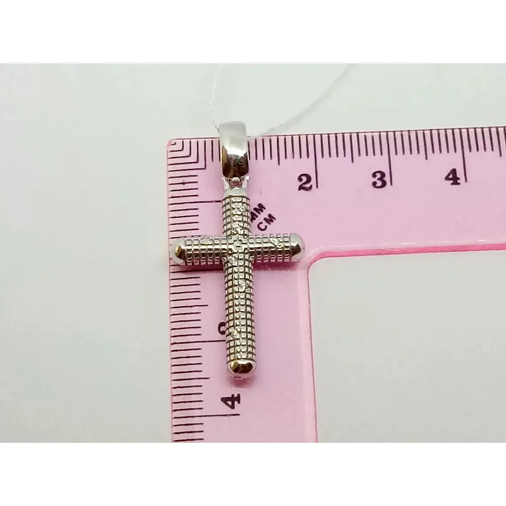 Срібний хрест Харківська ювелірна фабрика з фіанітами. 500090-КРР - фото 3