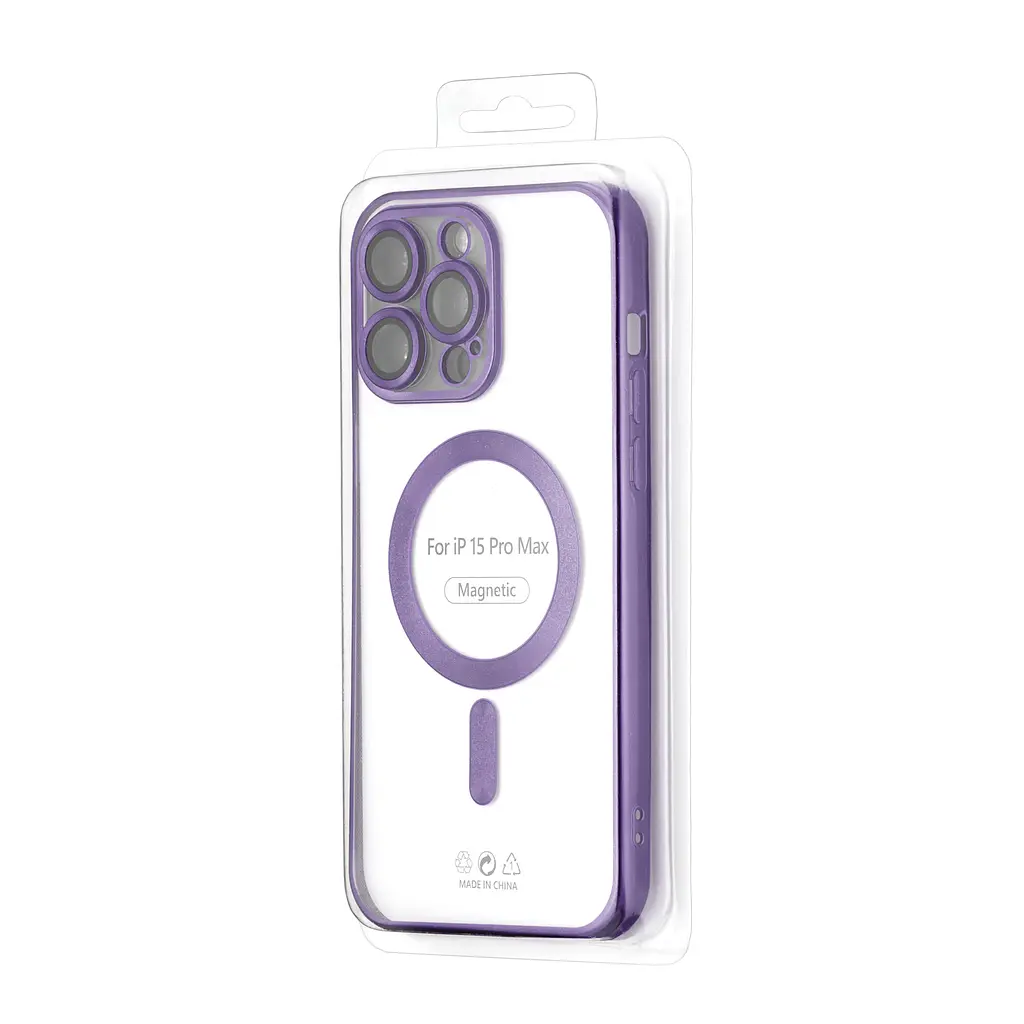 Чохол Ductil Metallic Edge with MagSafe (Protected Camera & Lens) iPhone 14 Pro Max Deep Purple - фото 2