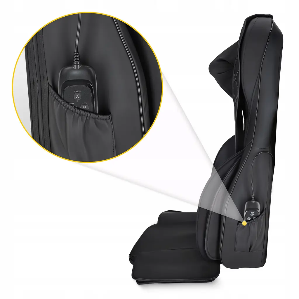 Масажна накидка 4FIZJO Shiatsu багатофункціональна, з підігрівом Black (P-5905973403528) - фото 6