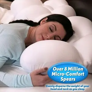 Анатомічна подушка для сну 50х30х12 см. Egg Sleeper білий - фото 3