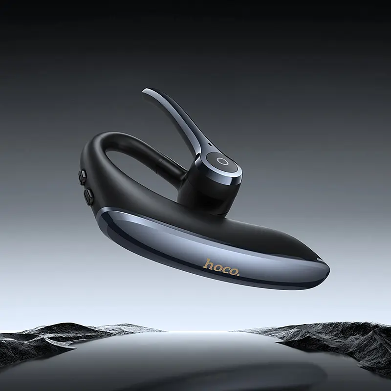 Bluetooth гарнитура Hoco E90 Liya ENC noise reduction BT headset Black (6942007680547) - фото 9