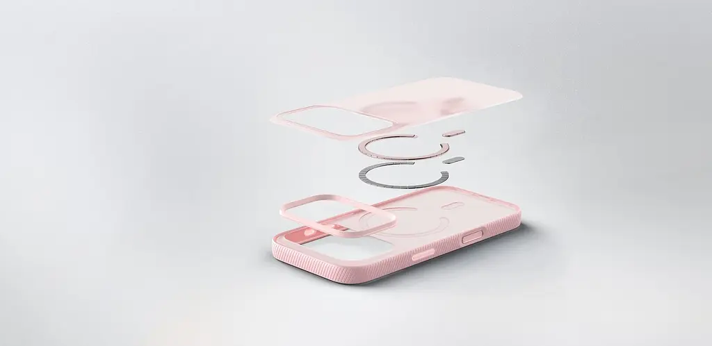 Чехол Belkin для iPhone 17 Pro, Magnetic Protective Grip, Pink teh0019351 - фото 2