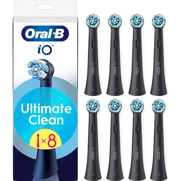 Насадка для електричної зубної щітки BRAUN Oral-B iO RB CBF-4 Ultimate Clean Чорні - фото 2