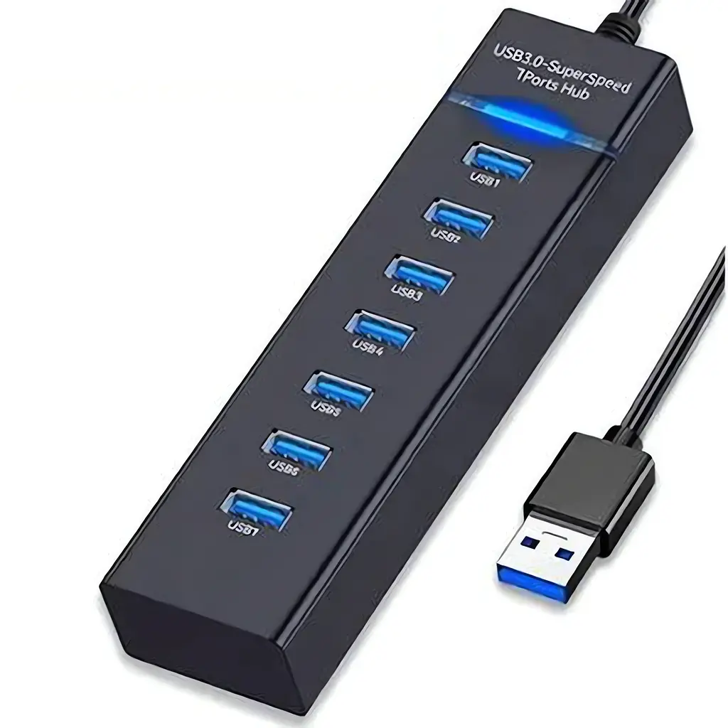 Хаб концентратор UKC на 7 портів USB 3.0 P-304 Чорний