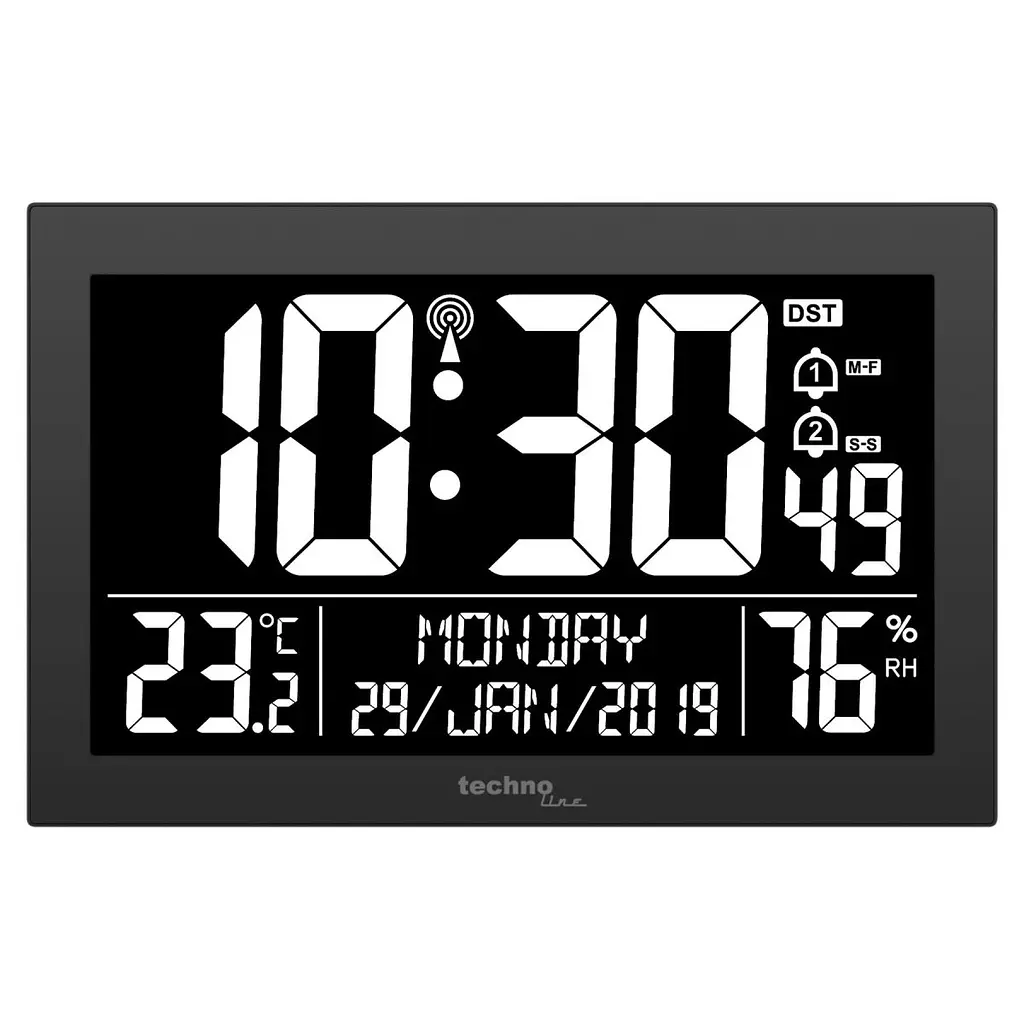Настінний годинник Technoline WS8017 Black (WS8017) - фото 2