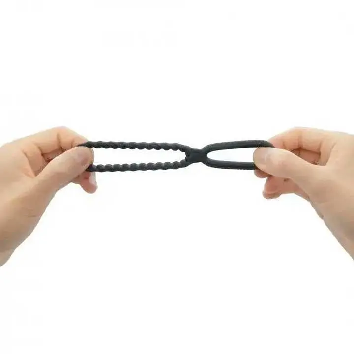 Ерекційне кільце подвійне силіконове Dorcel Dual Ring для затримки Чорний - фото 3