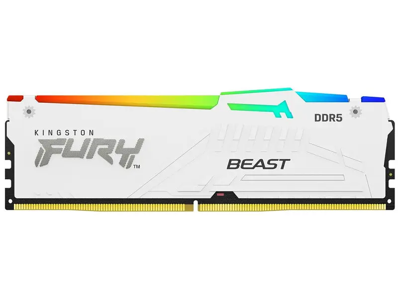 Пам'ять для настільних комп'ютерів Kingston FURY 64 GB (2x32GB) DDR5 6400 MHz Beast RGB EXPO White (KF564C32BWEAK2-64) - фото 2