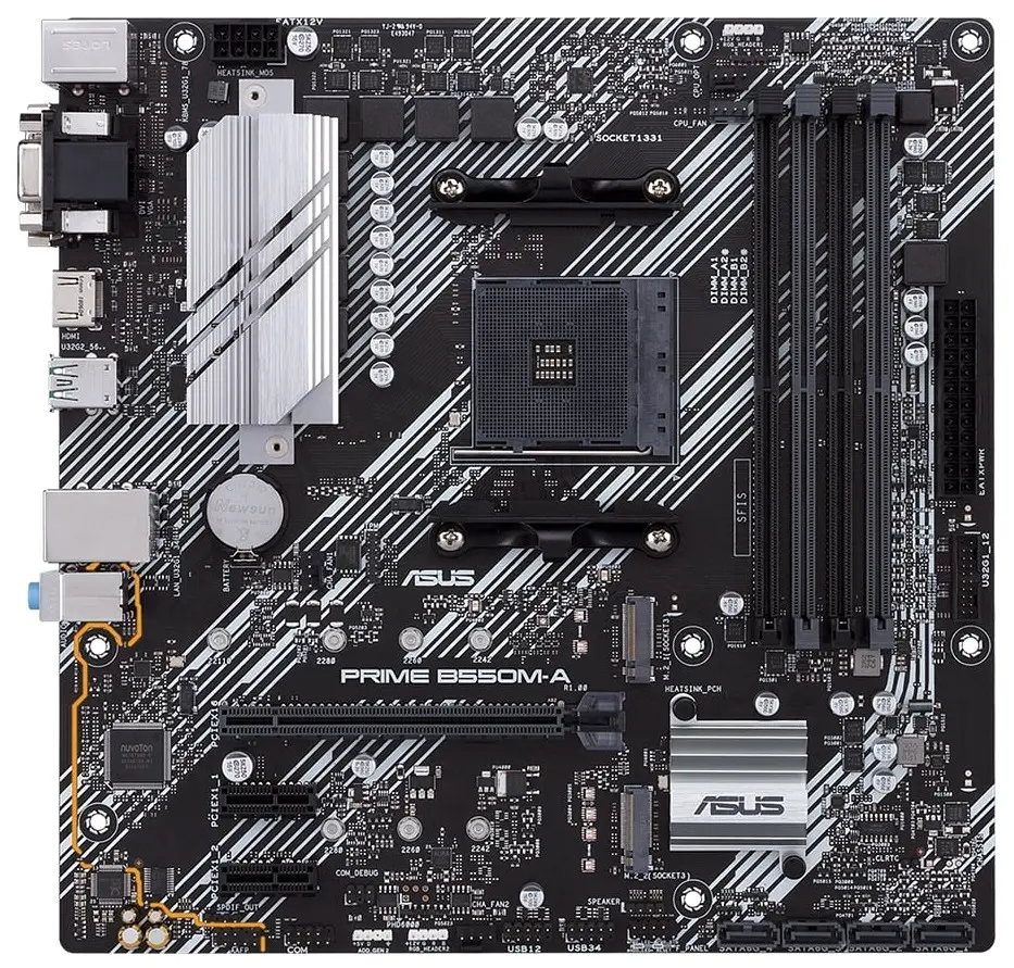 Материнская плата PRIME B550M-A sAM4 B550 4xDDR4 M.2 HDMI DVI D-Sub mATX Asus teh0019037 - фото 2