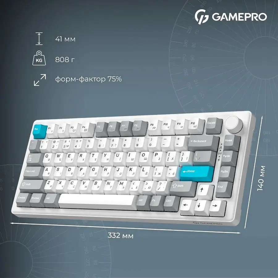 Клавіатура GamePro Asgard Yord White (MK266WH) [152948] - фото 6