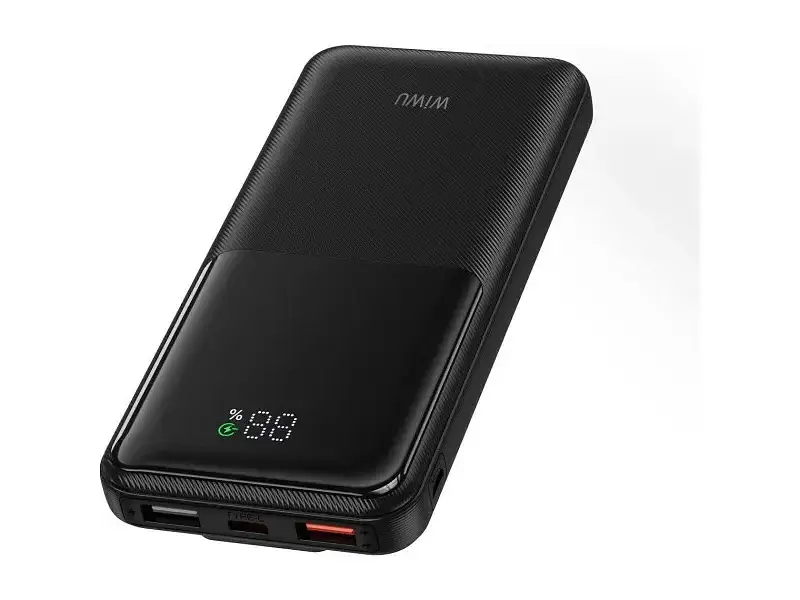 Внешний аккумулятор (павербанк) WiWU Essen Wi-P081 10000mAh Black (6977703658583) - фото 2