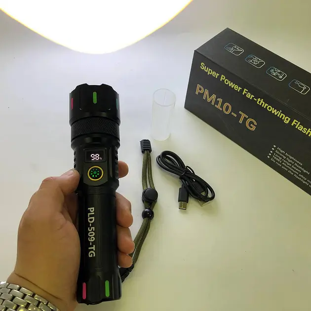 Ліхтар NIGHT VISION FLUORESCENCE XPRO CB-A280-TG з потужним білим і червоним COB LED, Li-Ion акумулятор, Power Bank, ЗУ Type-C, магніт, zoom (47159-A282_312) - фото 8