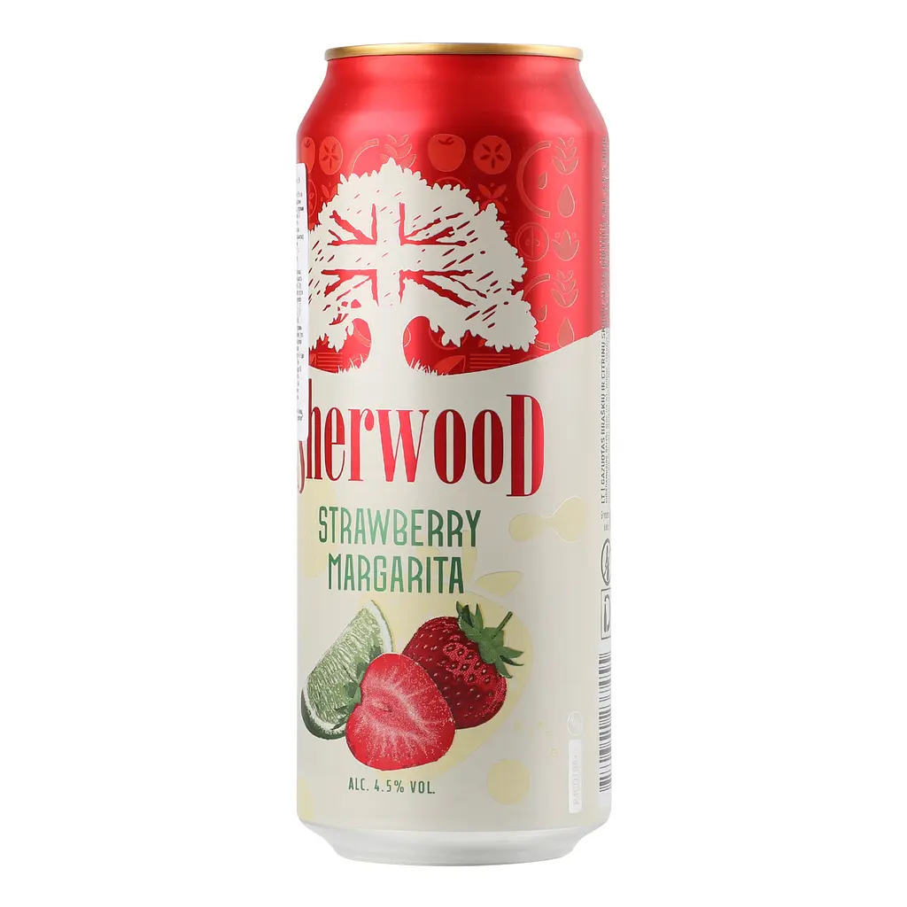 Смесь пива с соком Sherwood Strawberry Margarita светлое 4.5% 0.5 л ж/б - фото 3