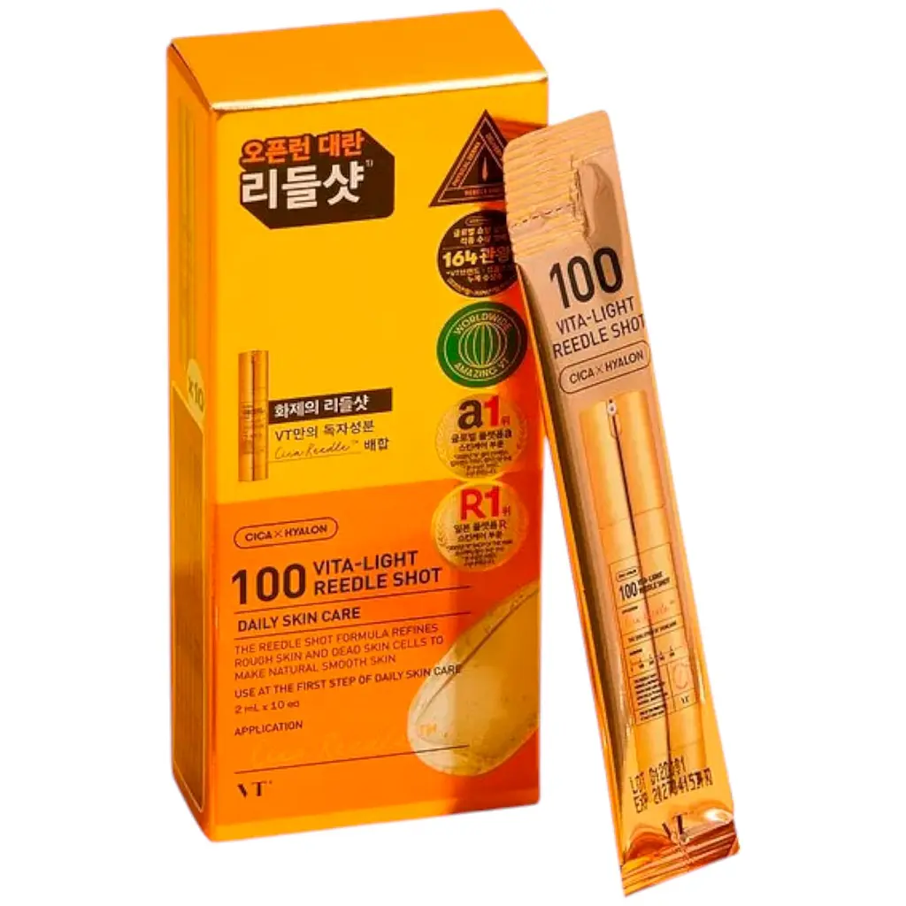 Сыворотка для лица VT Cosmetics Vita-light Reedle Shot 100 с микроиглами 20 мл (2 мл х 10 шт.) - фото 3