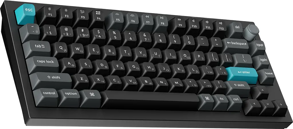 Клавіатура бездротова Keychron Q1 Ultra Keychron Red Switch Black RGB (Q1U-M1-UA) - фото 3